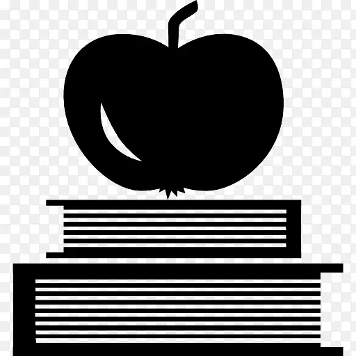 书和苹果上图标
