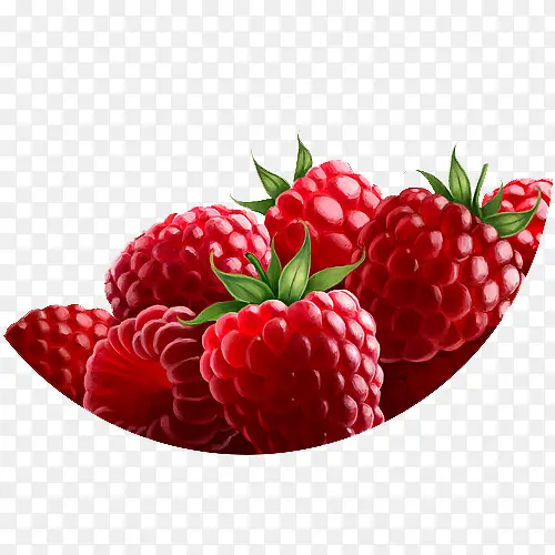 草莓手绘水果PNG图标