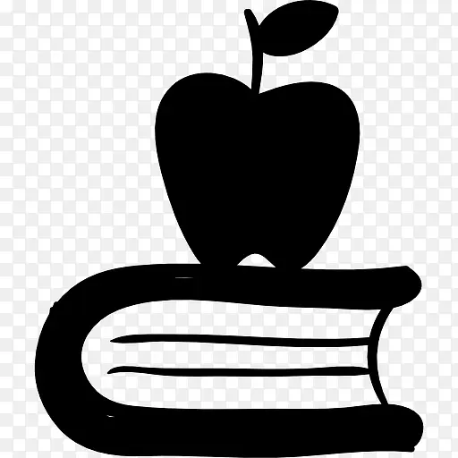 苹果在一本书图标