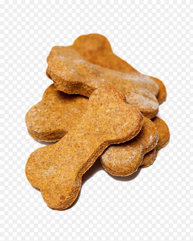 棕色可爱动物的食物骨头狗粮饼干