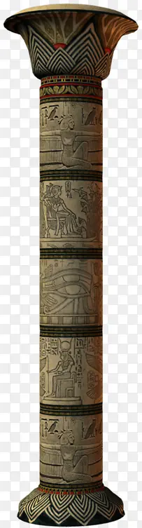 埃及古物柱子素材免抠