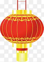 手绘红色中国风海报灯笼装饰
