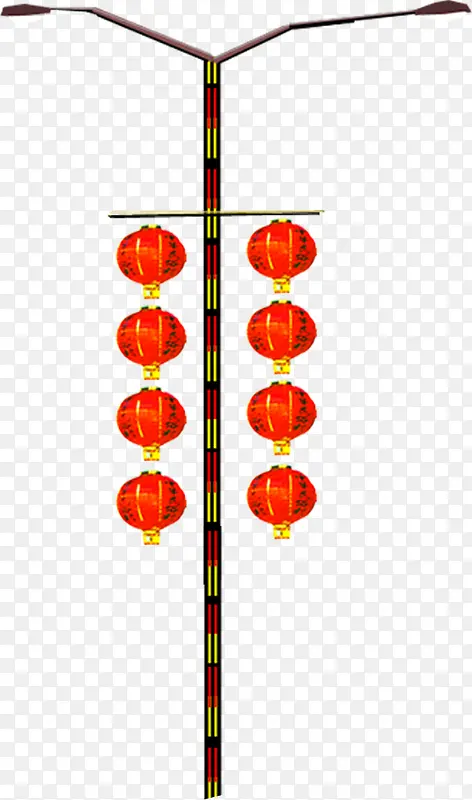 复古中国风元素红色灯笼