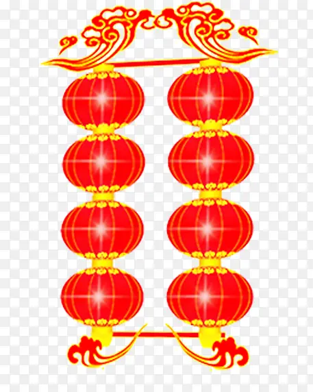 红色创意中国风元素灯笼