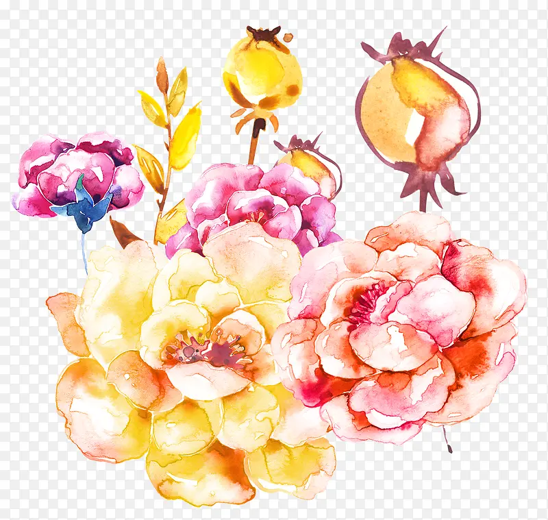 卡通花朵