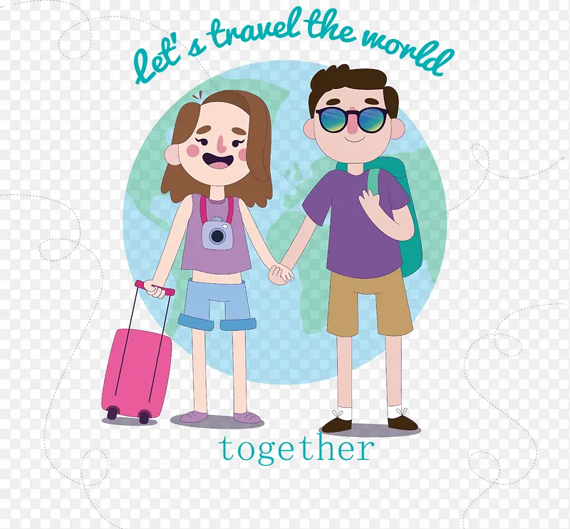 旅游的情侣