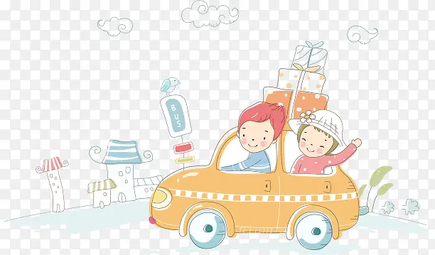 旅行的情侣
