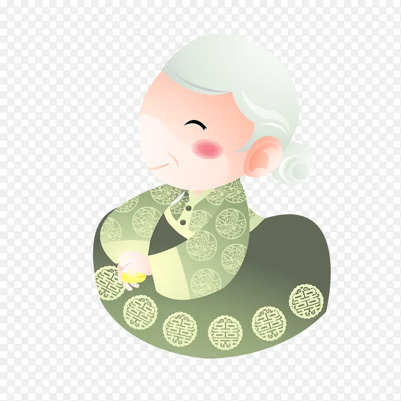 卡通手绘老人