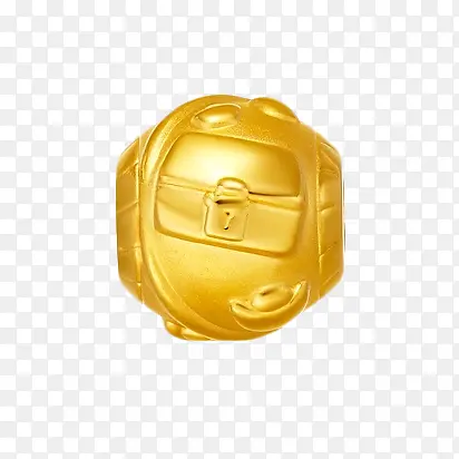 周大福公文包黄金转运珠