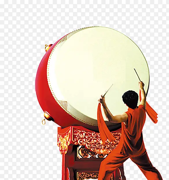 击鼓动作素材