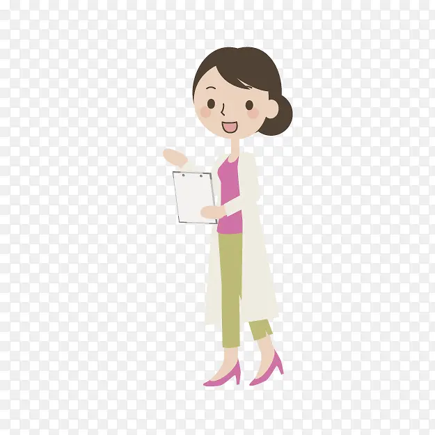 卡通女性医生