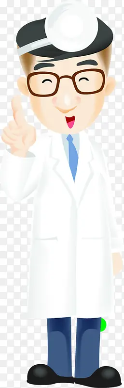 医疗预防手绘卡通医生