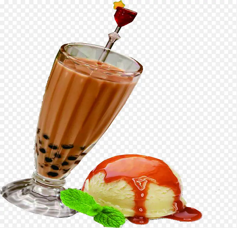蛋糕奶茶图片
