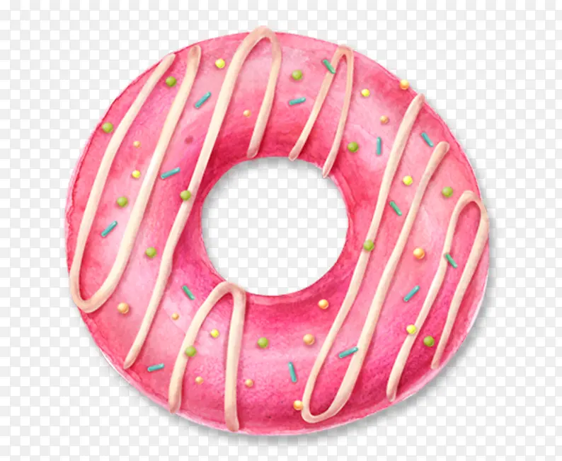 粉色甜甜圈素材图片