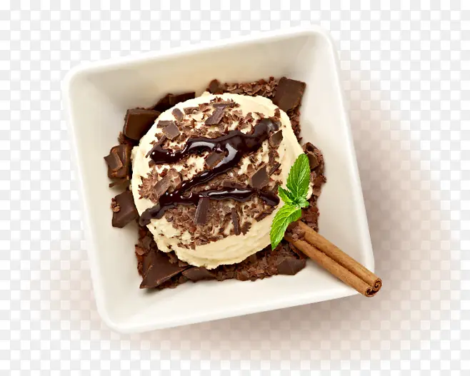 创意合成巧克力冰激凌