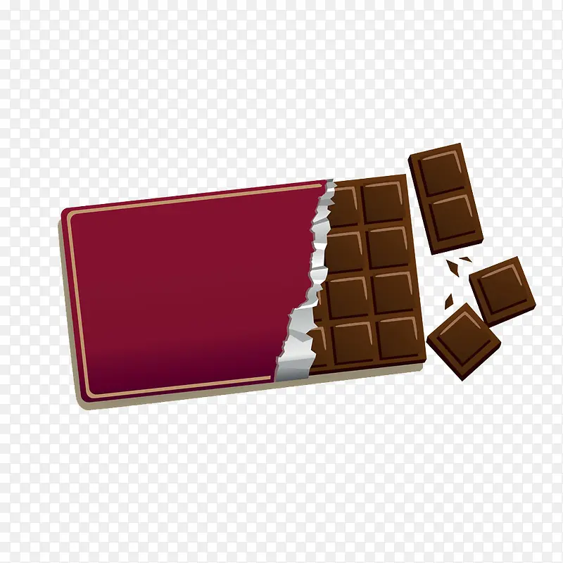 撕开的巧克力