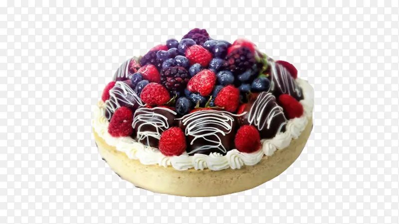 草莓蓝莓桑葚巧克力奶油蛋糕