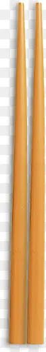 黄色木质筷子