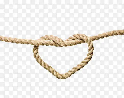 绳子编成的心形