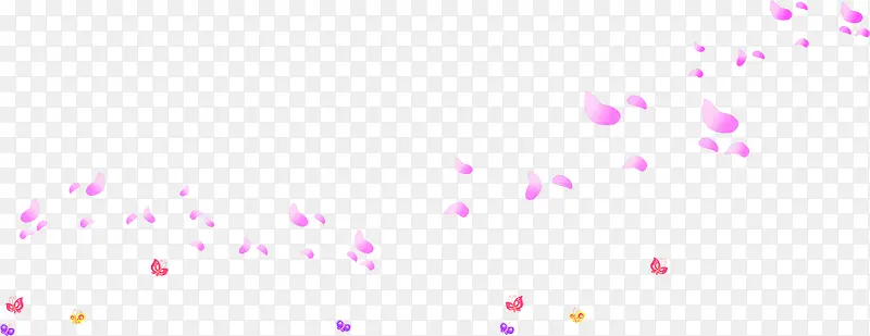 漂浮春天粉色花瓣装饰