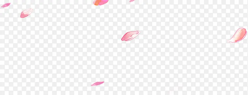 粉色漂浮玫瑰花瓣卡通