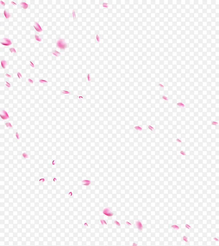 粉色花瓣元素
