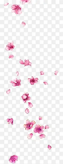 粉色可爱漂浮花瓣