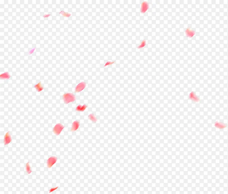 粉色漂浮花瓣漂浮装饰