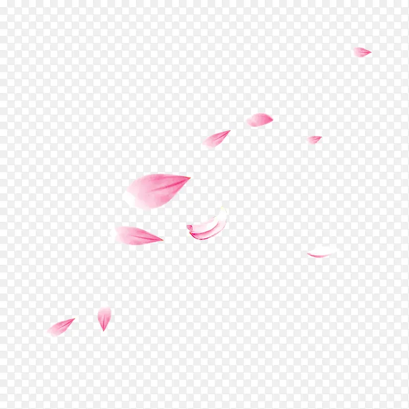 粉色花瓣漂浮图案