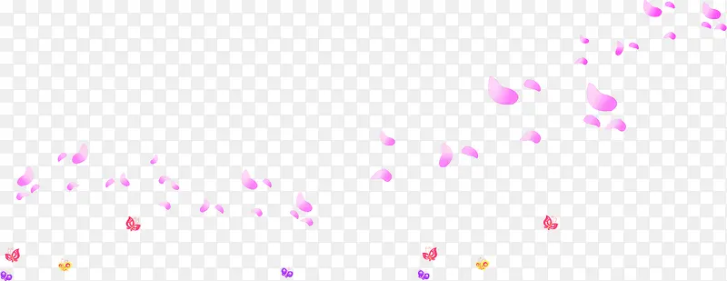 漂浮粉色花瓣装饰
