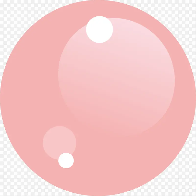 小清新粉色圆圈