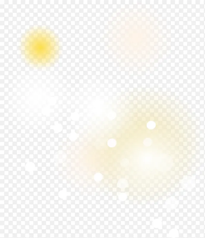 手绘黄色光晕