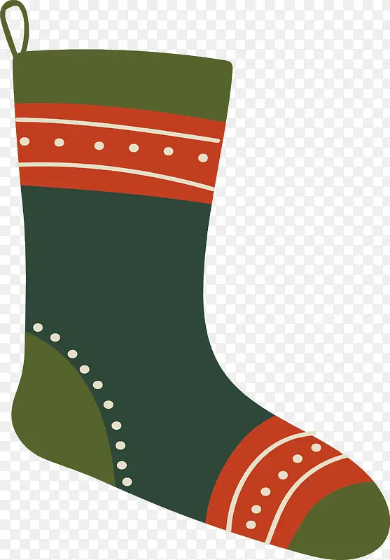 绿色圣诞袜