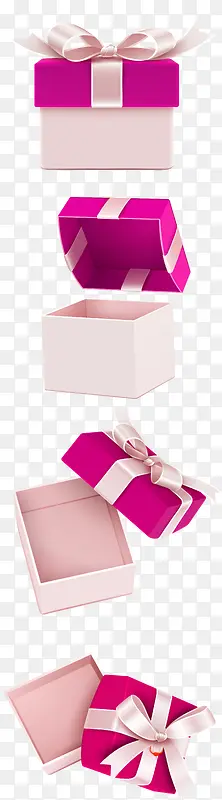紫色简约礼物盒装饰图案