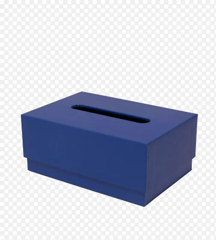 蓝色纸巾盒