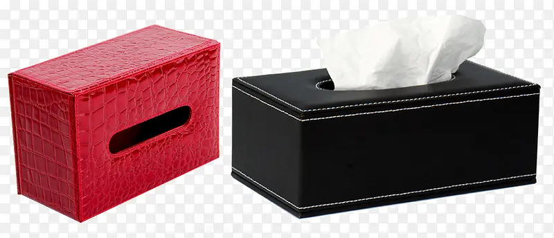 黑色红色纸巾盒