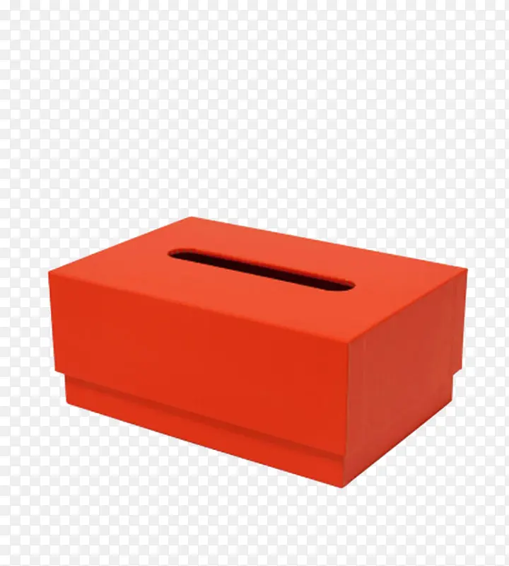 橙色纸巾盒