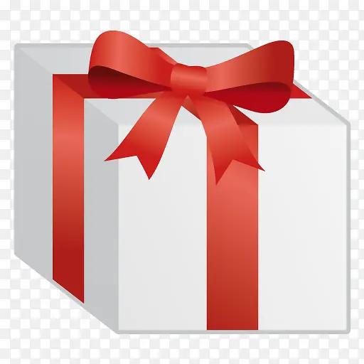 礼物图标白色礼物盒子