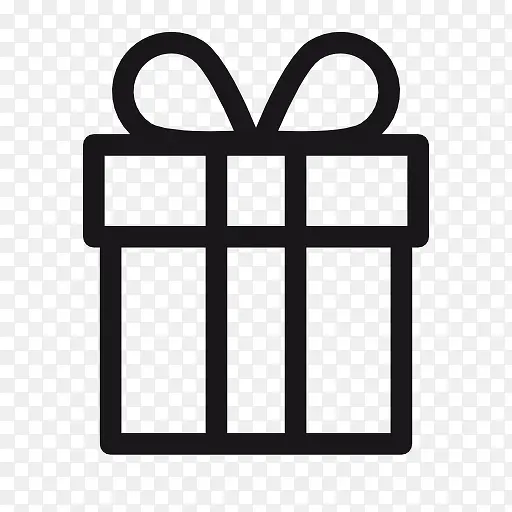 礼物盒子简洁圣诞节PNG图标