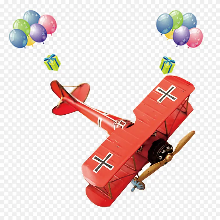 红色玩具飞机