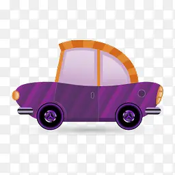 紫色可爱汽车