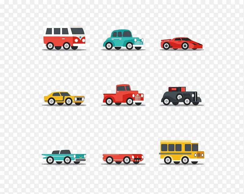 矢量玩具车