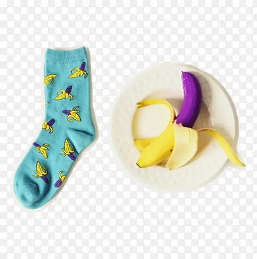 袜子 香蕉 盘子