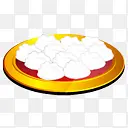 金盘子白色包子