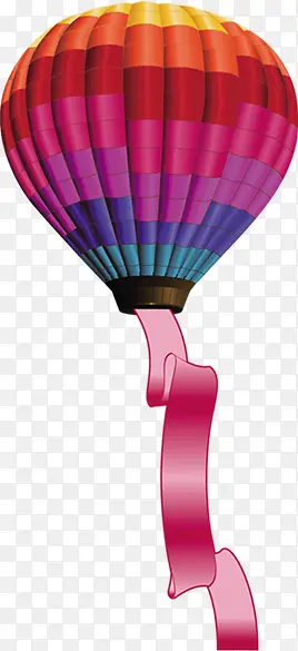 彩色卡通可爱热气球飘浮装饰