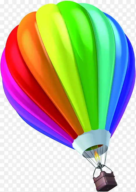 彩色热气球宣传海报
