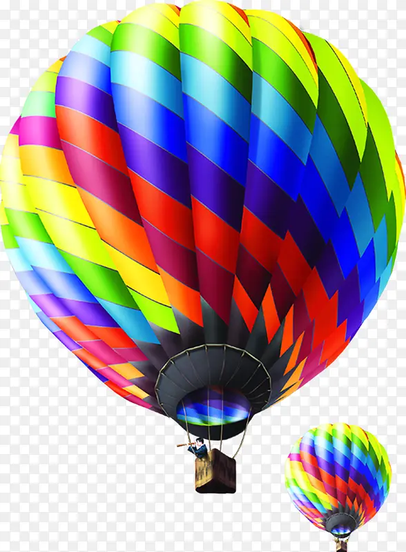 炫彩彩绘热气球装饰闪耀