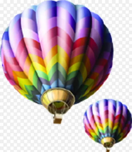 彩色热气球环境素材
