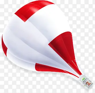 红色卡通节日热气球装饰