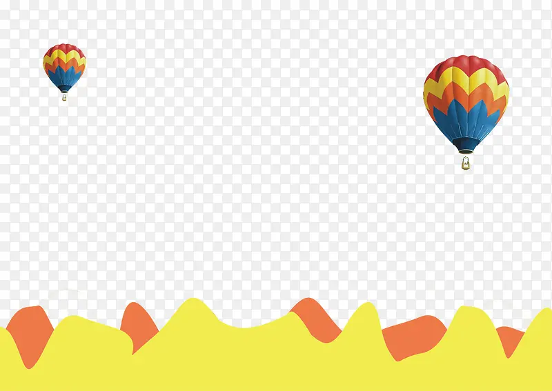 热气球装饰图